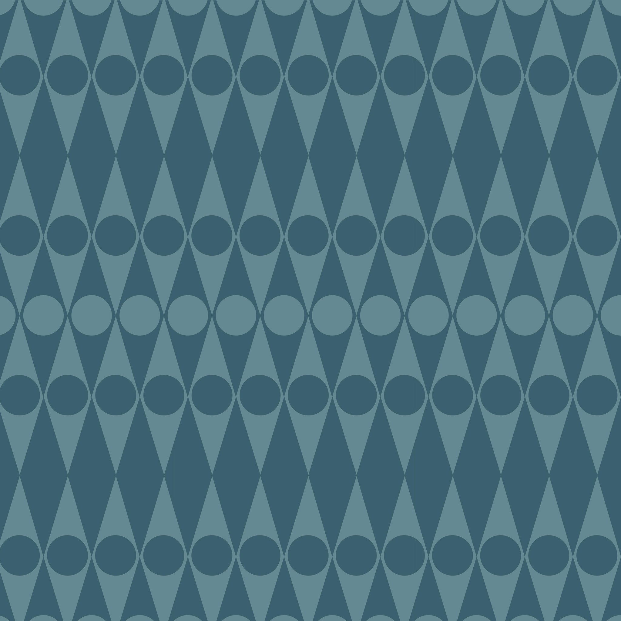 Hornsea Wallpaper - Harlequin Blue