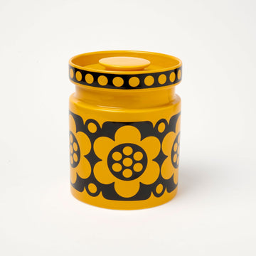 Magpie x Hornsea Jumbo Jar - Yellow Geo Flower