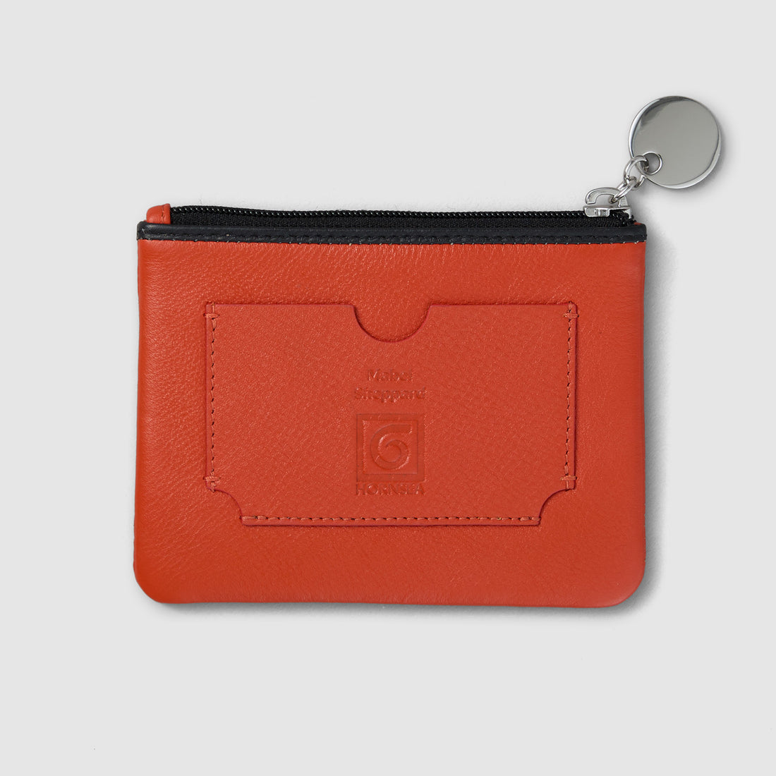 Mabel Sheppard x Hornsea Cat Leather Coin Purse - Orange