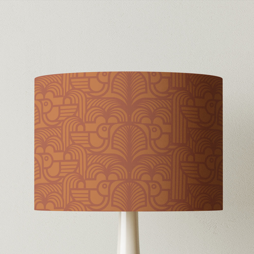 Esk Valley x Hornsea Deco Bird Lampshade - Terracotta