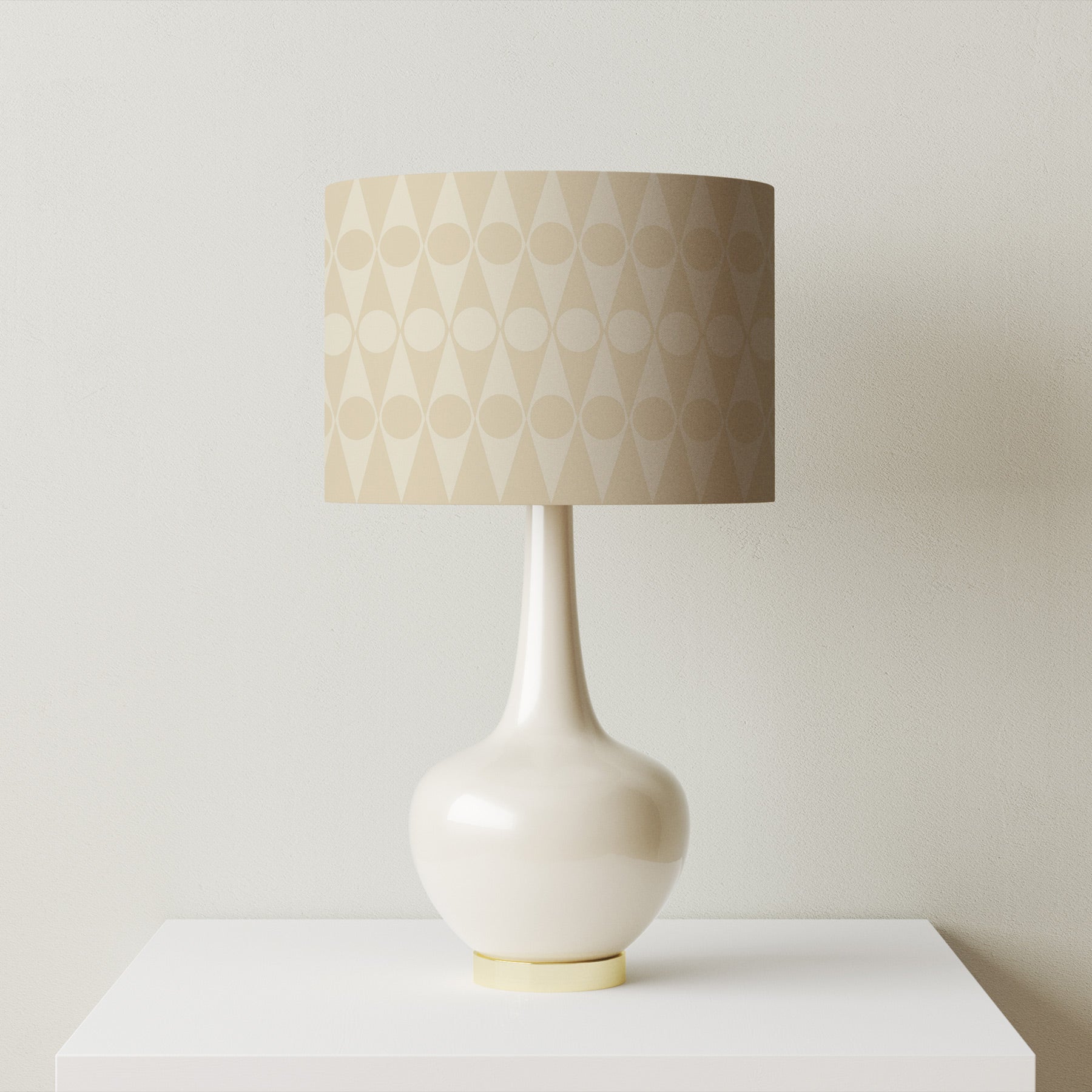 Esk Valley x Hornsea Harlequin Lampshade - Cream