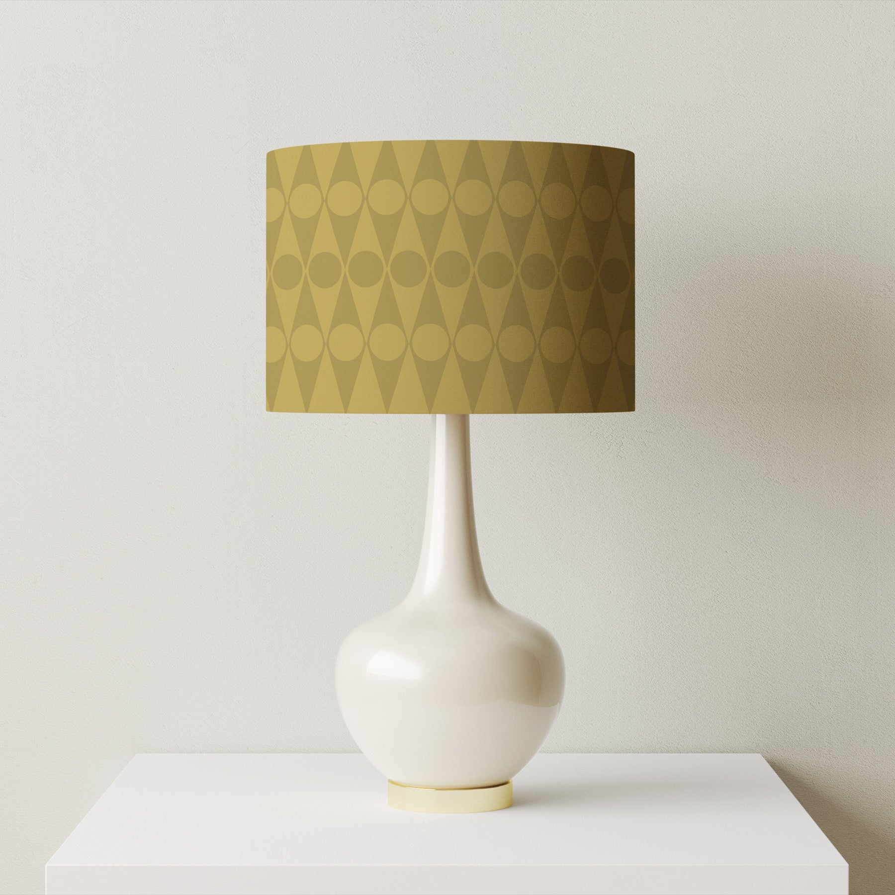 Esk Valley x Hornsea Harlequin Lampshade - Olive Green