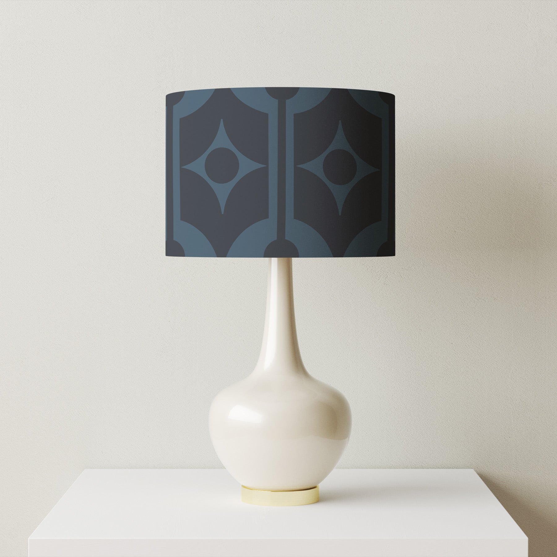 Esk Valley x Hornsea Heirloom Lampshade - Midnight Blue