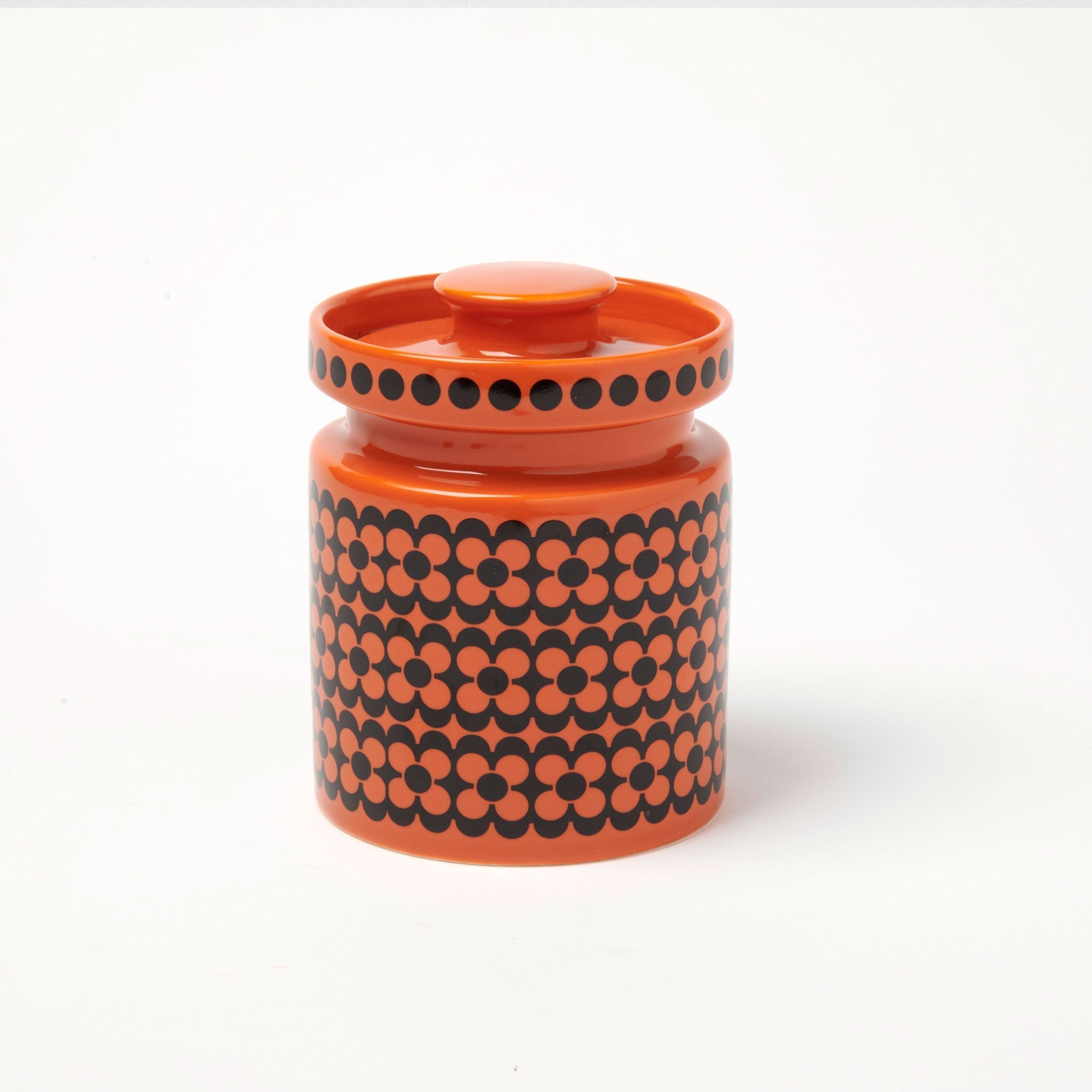 Magpie x Hornsea Mini Jar - Orange Repeat Flower