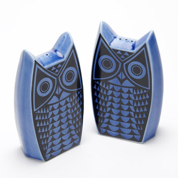 Magpie x Hornsea Owl Cruet Set - Blue