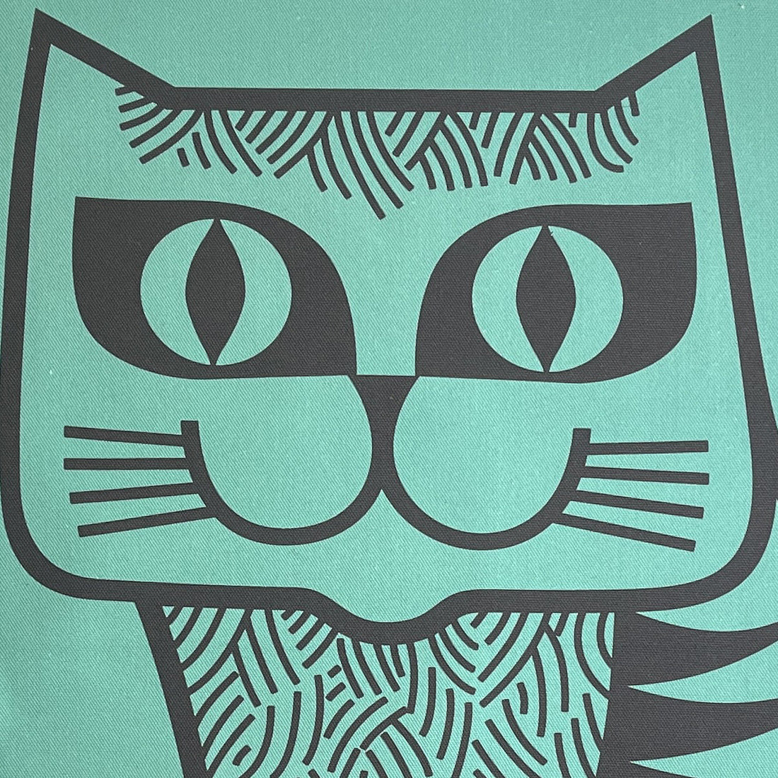 Magpie x Hornsea Cat Tea Towel - Teal