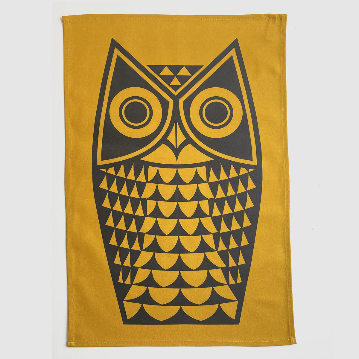 Magpie x Hornsea Owl Tea Towel - Yellow