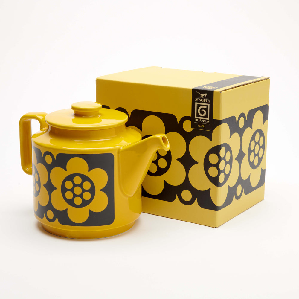 Magpie x Hornsea Teapot Geo Flower Yellow