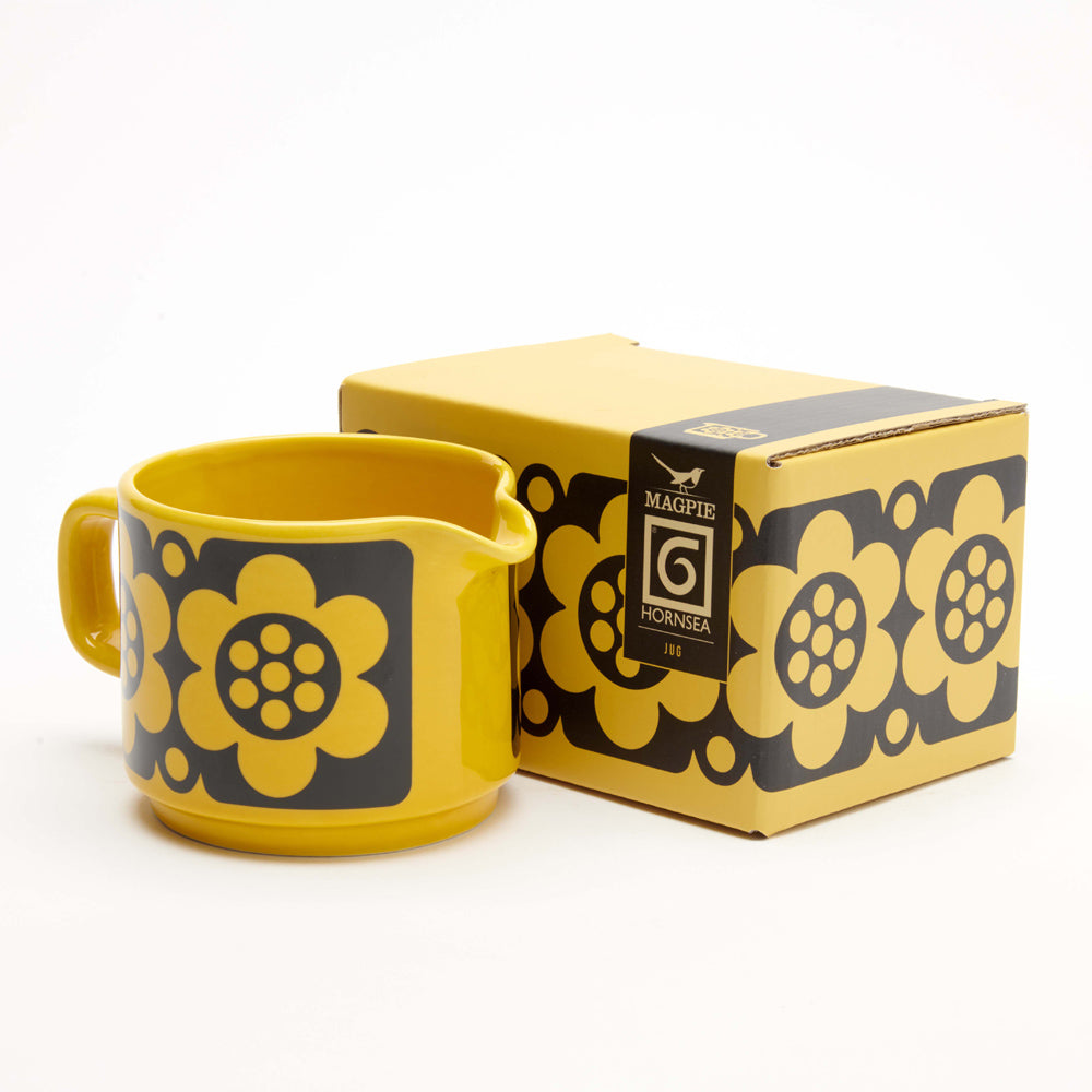 Magpie x Hornsea Jug Geo Flower Yellow